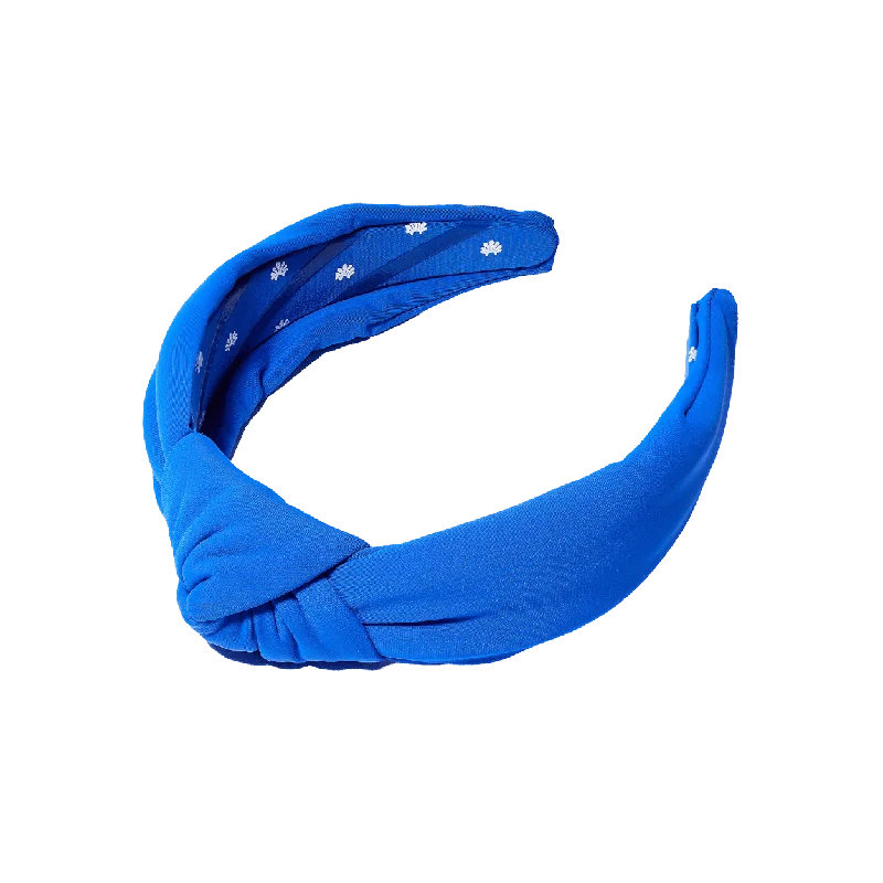 Scalp boost lotion-Royal Blue Neoprene Knotted Headband