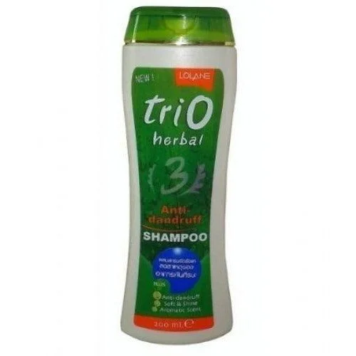 Curl stretching lotion-Lolane Trio Herbal Shampoo Anti Dandruff 200ml