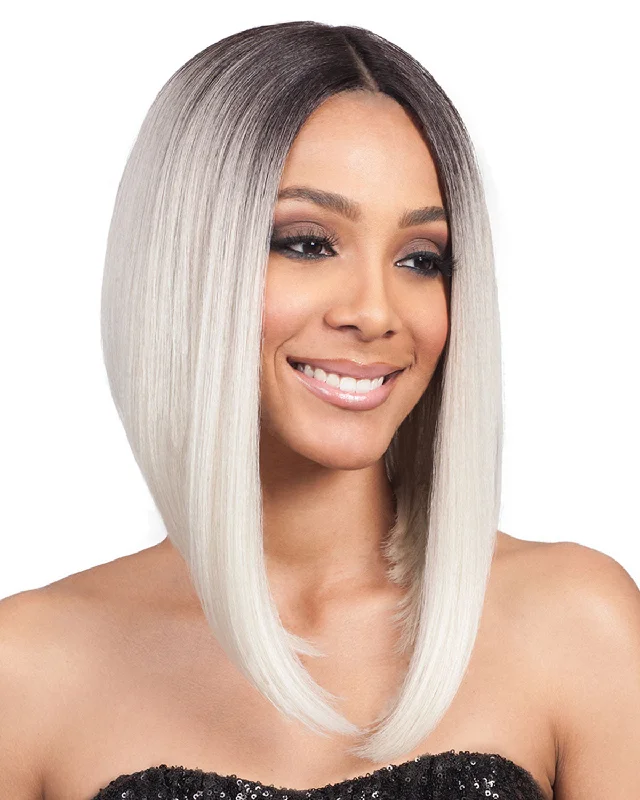 Truffle synthetic wigs rich-Lyna Angled Bob | Lace Front Synthetic Wig by Bobbi Boss