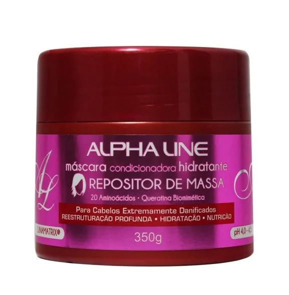 Best hair care for damaged fibers-Mass Replacement Keratin Hair Restore Moisturizing Mask 350g - Alpha Line