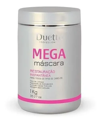 Natural hair care for curl revival-Mega Mask Restoration Instant 1kg Duetto