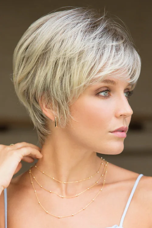 Synthetic wigs with lush texture-Megan Synthetic Wig by Noriko | Short, Straight | Basic Cap