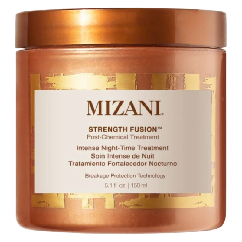 Hair care for uneven kinky hair-Mizani Strength Fusion Intense Night Treatment 5.1 oz