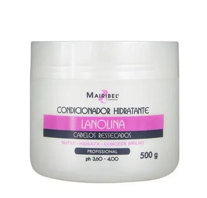 Hair care routine for smooth kinky hair-Moisturizing Lanolina Lanolin Brittle Dry Hair Nourishing Mask 500g - Mairibel