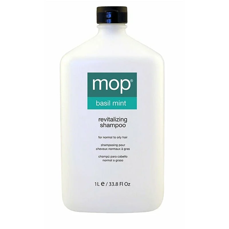 Renewal mist-MOP Basil Mint Revitalizing Shampoo for Normal to Dry Hair 33.8 oz