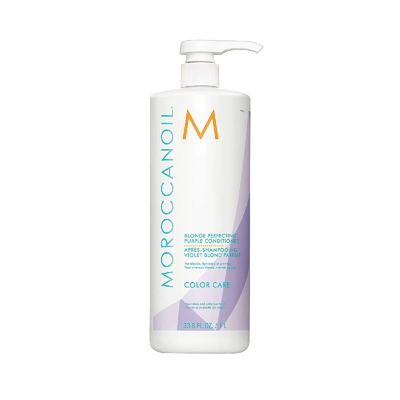 Hair care for sparse waves-MoroccanOil Blonde Perfecting Purple Conditioner