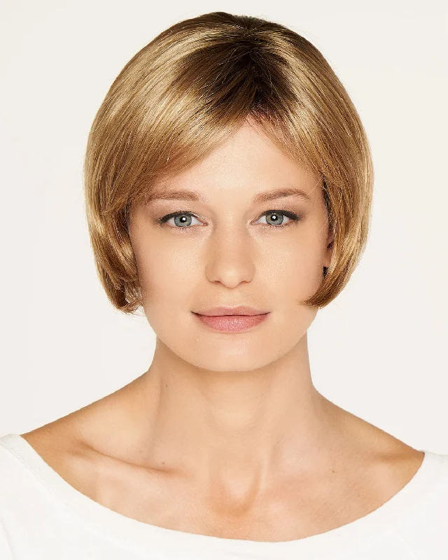 Synthetic wigs with delicate bangs-Naples (Exclusive) | Lace Front & Monofilament Synthetic Wig by Dream USA