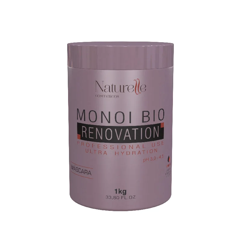 Hair care for uneven kinky hair-Naturelle Monoi Bio Renovation Mask 1kg / 35 fl oz