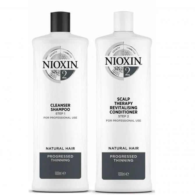 Rose conditioner-SEASONAL NIOXIN 3D CARE SYSTEM 2 - CLEANSER SHAMPOO AND REVITALISING CONDITIONER FOR NATURAL HAIR WITH LIGHT THINNING 1L DUO