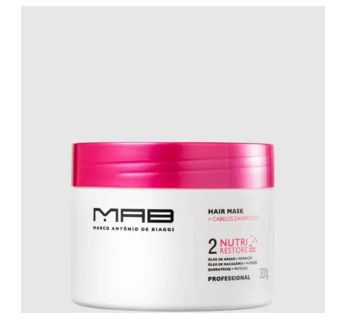 Best hair care for tight curl shine-Nutri Restore Damaged Hair Treatment Nourishing Repair Mask 300g - MAB