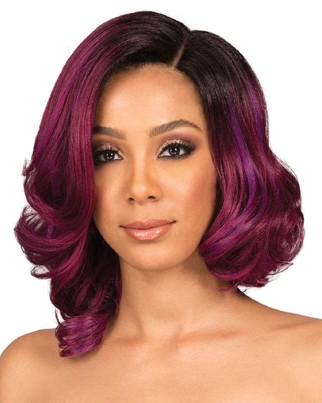 Synthetic wigs with bow ties-Nya Hope | Lace Front Synthetic Wig by Bobbi Boss