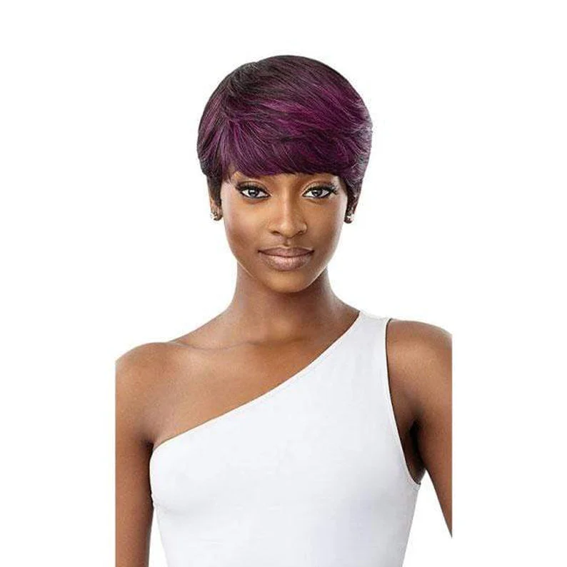 real person hair ring tailored ring-OUTRE 100% Human Hair Pre-Bumped Wig DUBY EDDITA