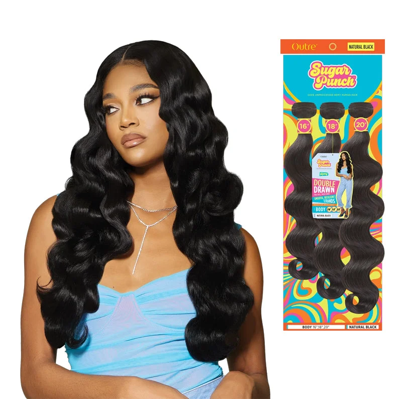 real person hair ring individual band-OUTRE SUGAR PUNCH 100% Unprocessed Remi Human Hair BODY WAVE MULTI