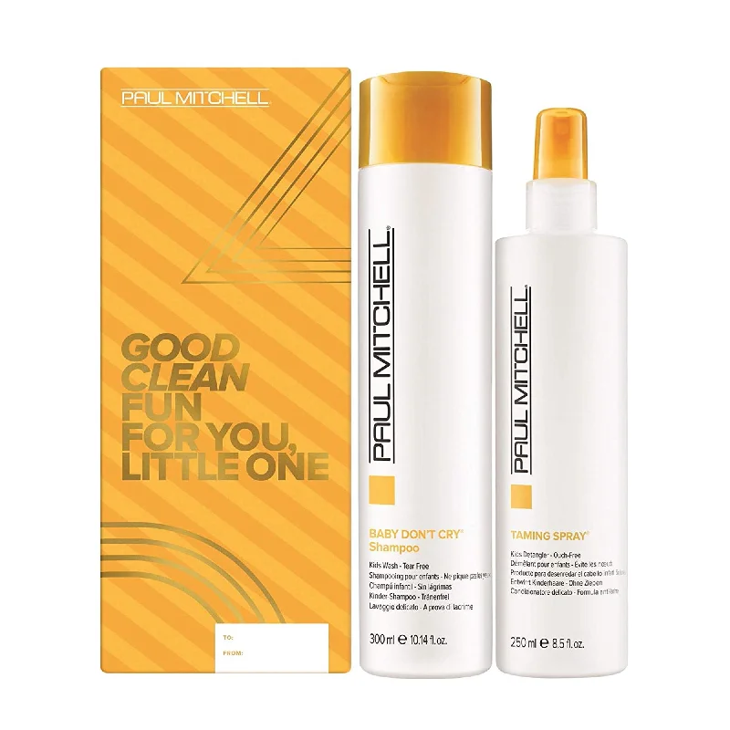 Clarifying cream-Paul Mitchell Baby Don't Cry Set Shampoo 10.1 and Taming Spray 8.5 oz