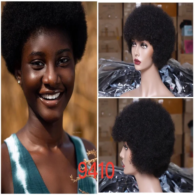 real person hair ring handmade gift-Pixie wig  YBH-9410  Afro Wig Original Human Hair   R350