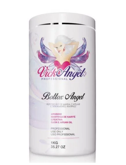 Hair care products with starfruit-Professional Bottox Angel Mass Replacement Anti Frizz Mask 1Kg - Vick Angel