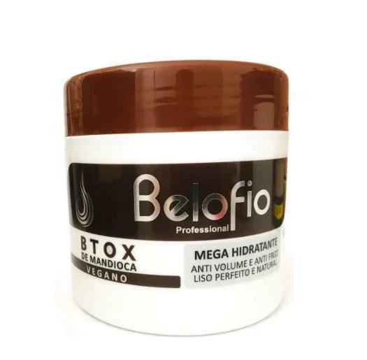 Hair care for dry tight kinky hair-Vegan Fortifying Intensive Hydration SOS Cassava Hair Botox Mask 500g - BeloFio