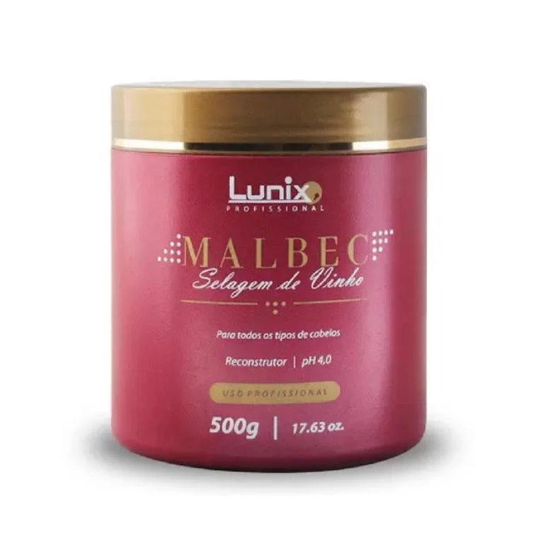 Hair care routine for radiance-Professional Malbec Wine Sealing Frizzy Hair Reconstructor Mask 500g - Lunix