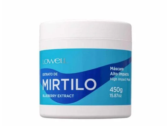 Best hair care for frizzy tight waves-Professional Mirtilo Blueberry Extract High Impact Treatment Mask 450g - Lowell