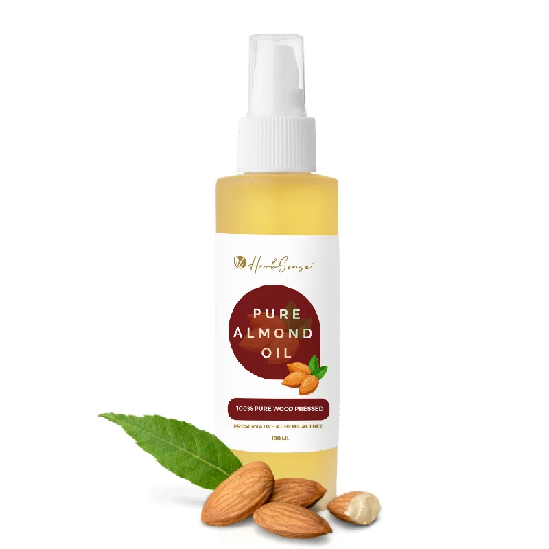 Pure Almond Oil- Wood Pressed | 100% Natural | Excellent For Skin & Hair