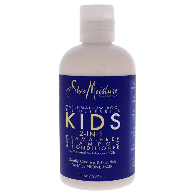 Breakage shield cream-Shea Moisture Marshmallow Root and Blueberries Kids 2-In-1 Shampoo and Conditioner by Shea Moisture for Kids - 8 oz Shampoo and Conditioner