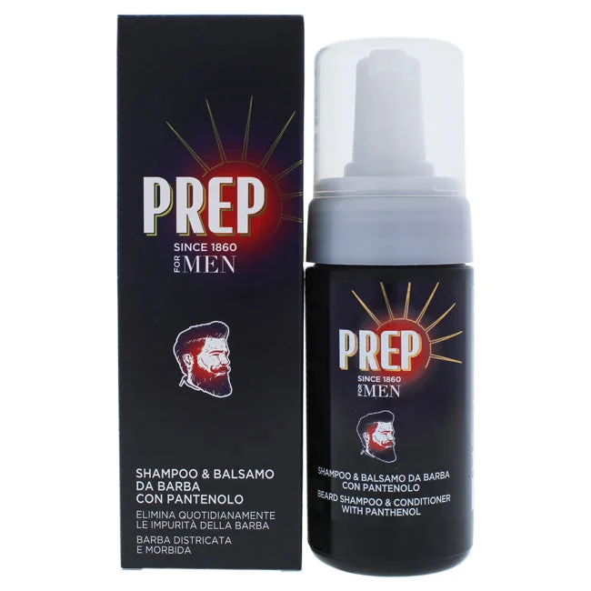 Gloss-enhancing pomade-Prep Beard Shampoo and Conditioner with Panthenol by Prep for Men - 3.4 oz Shampoo and Conditioner