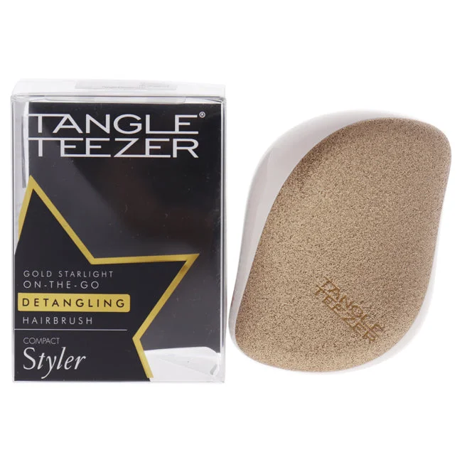 Shape lotion-Tangle Teezer Compact Styler On-The-Go Detangling Hairbrush - Gold Starlight by Tangle Teezer for Women - 1 Pc Hair Brush