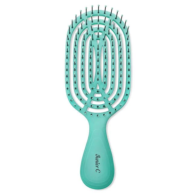 Scalp vital lotion-NuWay 4Hair Circular Venting Detangling Junior C Brush - Aqua by NuWay 4Hair for Unisex - 1 Pc Hair Brush