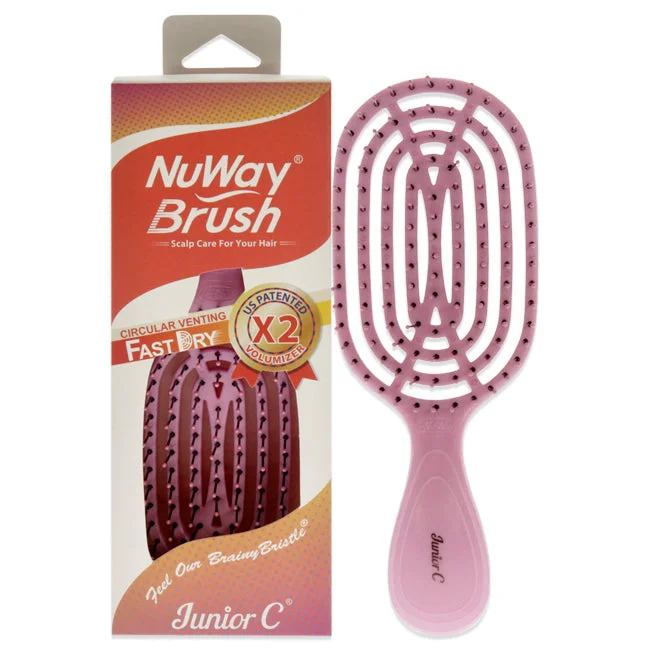 Scalp spark cream-NuWay 4Hair Circular Venting Detangling Junior C Brush - Pink by NuWay 4Hair for Unisex - 1 Pc Hair Brush