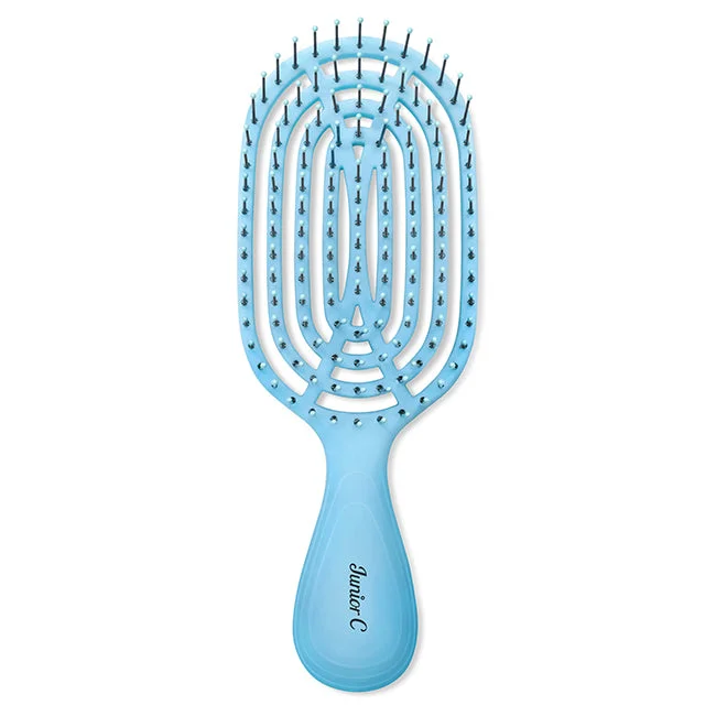 Scalp calm lotion-NuWay 4Hair Circular Venting Detangling Junior C Brush - Blue by NuWay 4Hair for Unisex - 1 Pc Hair Brush