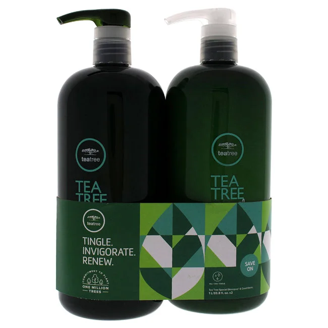 Wig conditioner-Paul Mitchell Tea Tree Special Kit by Paul Mitchell for Unisex - 2 Pc Kit 33.8 oz Shampoo, 33.8 oz Conditioner