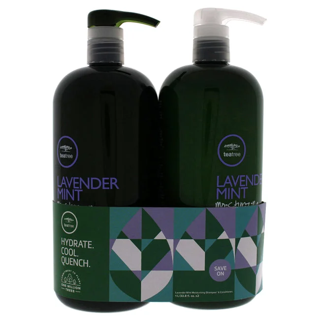 Plumping filler-Paul Mitchell Tea Tree Lavender Mint Moisturizing Kit by Paul Mitchell for Unisex - 2 Pc Kit 33.8 oz Shampoo, 33.8 oz Conditioner