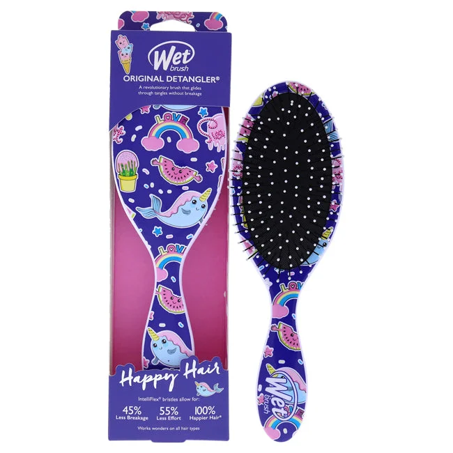 Grit sculpting lotion-Wet Brush Original Detangler Happy Hair Brush - Fantasy by Wet Brush for Unisex - 1 Pc Hair Brush