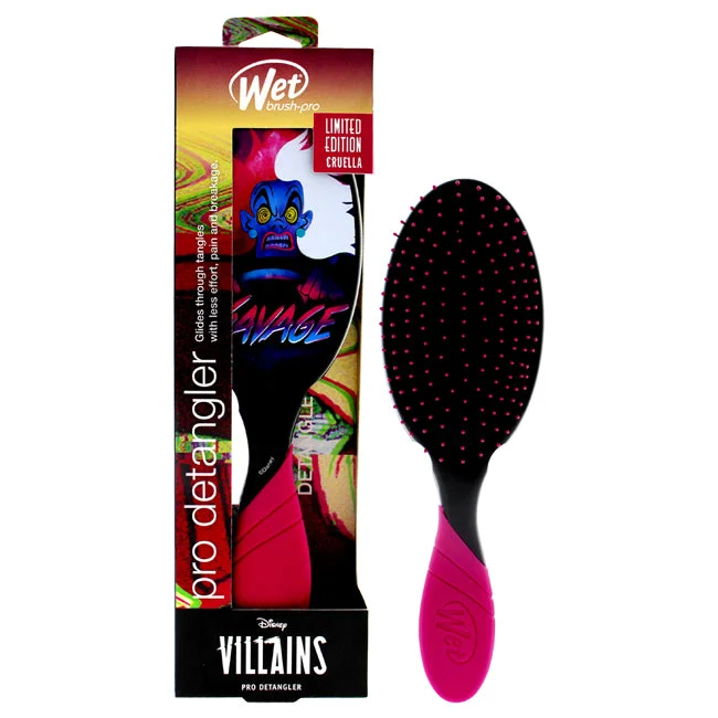 Chill cream-Wet Brush Pro Detangler Disney Villains Brush  - Savage - Cruella De Vil by Wet Brush for Unisex - 1 Pc Hair Brush