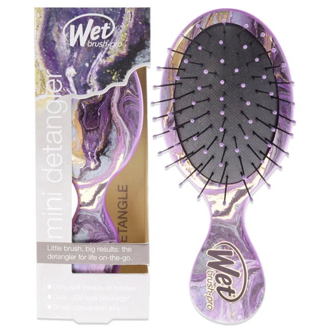 Dew balm-Wet Brush Pro Mini Detangler Bright Future Brush - Purple by Wet Brush for Unisex - 1 Pc Hair Brush