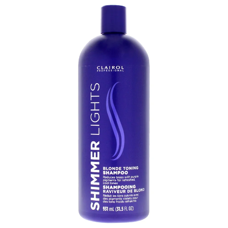 Cooling lotion-Clairol Shimmer Lights Blonde and Silver Shampoo by Clairol for Unisex - 31.5 oz Shampoo