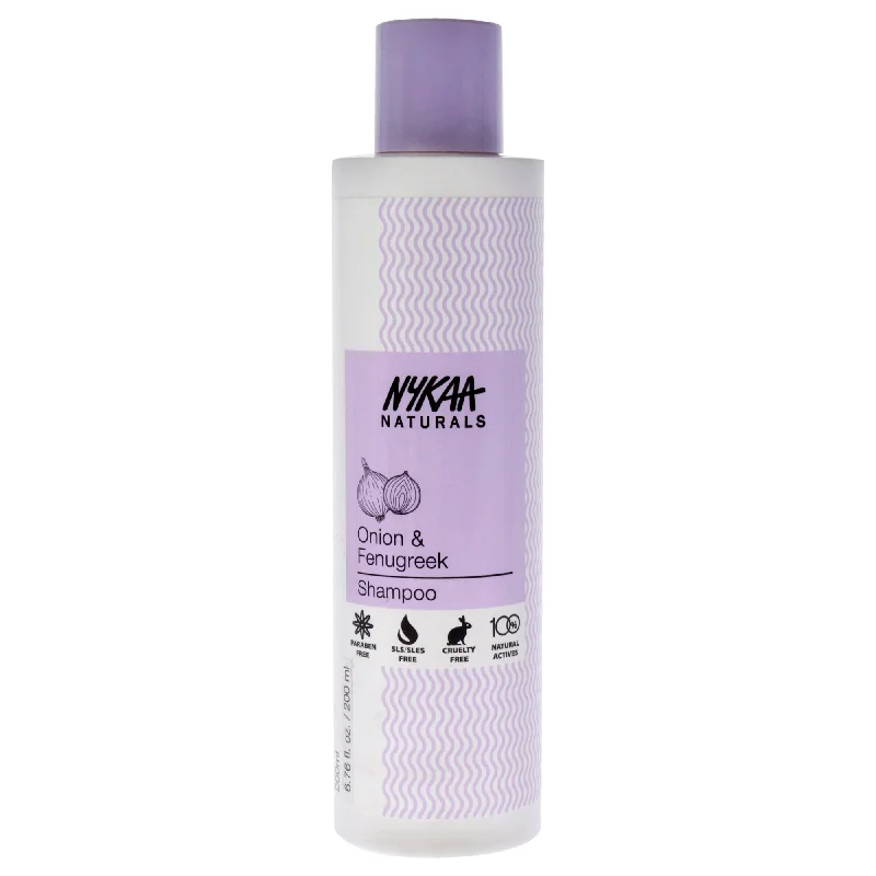 Frizz reducing mist-Nykaa Naturals Shampoo - Onion and Fenugreek by Nykaa Naturals for Women - 6.76 oz Shampoo