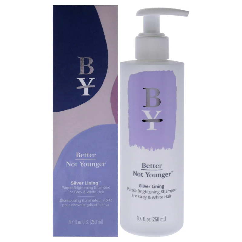 Luster balm-Better Not Younger Silver Lining Purple Brightening Shampoo by Better Not Younger for Unisex - 8.4 oz Shampoo