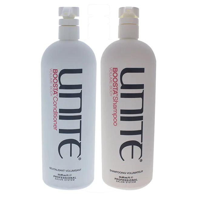 Thickening lotion-Unite Boosta Shampoo and Conditioner Kit by Unite for Unisex - 2 Pc Kit 33.8oz Shampoo, 33.8oz Conditioner