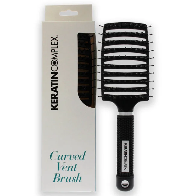 Edge soothe cream-Keratin Complex Curved Vent Brush - Black by Keratin Complex for Unisex - 1 Pc Hair Brush