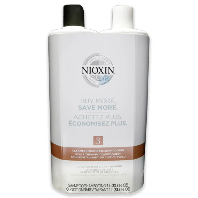 Reviving shampoo-Nioxin System 3 Kit by Nioxin for Unisex - 33.8 oz Shampoo, Conditioner