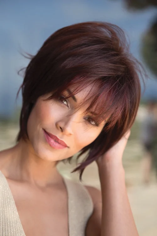 Thermal-safe synthetic wigs-Reese (Large) Synthetic Wig by Noriko | Short, Straight | Basic Cap