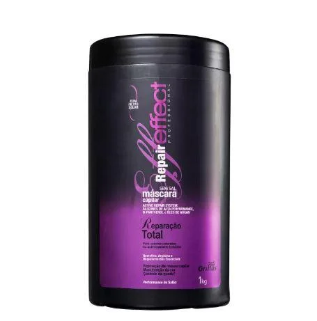 Hair care for coarse tight kinky hair-Repair Effect Total Repair Recover Damaged Treatment System Mask 1Kg - Griffus