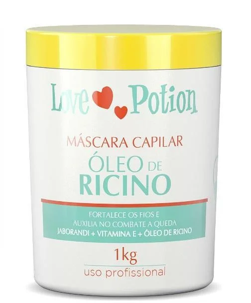 Organic hair care for sheen-Jaborandi Vitamin E Ricino Castor Oil Capillary Treatment Mask 1Kg - Love Potion