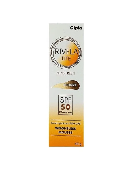 Curl ease cream-Rivela Lite Bronze Sunscreen SPF 50 40gm