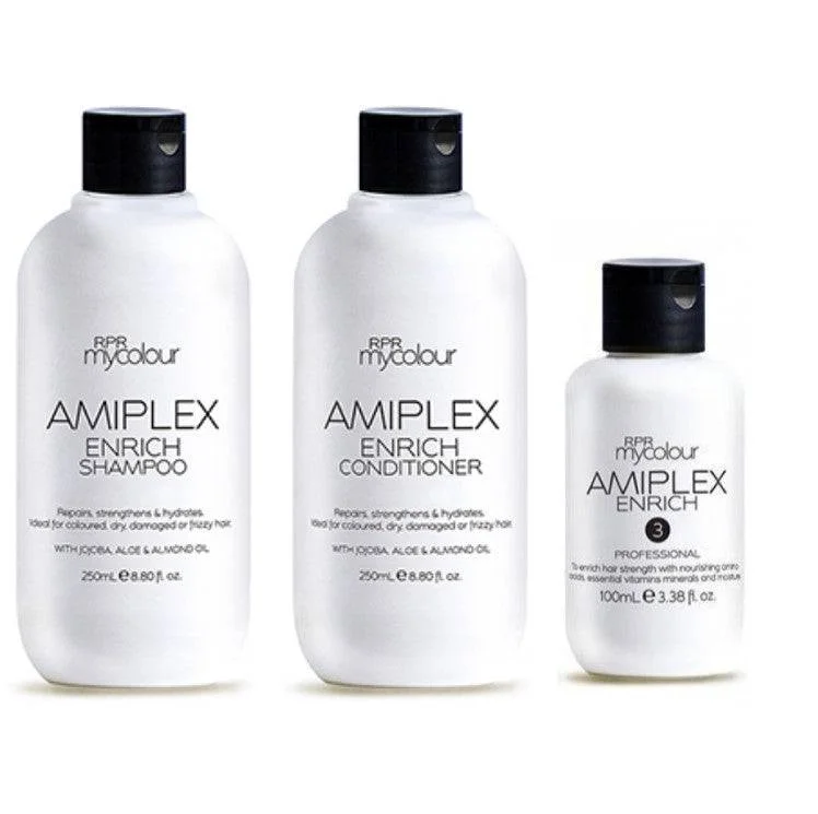 Volumizing foam-RPR Amiplex Enrich Shampoo Conditioner and Stage 3 Treatment Kit