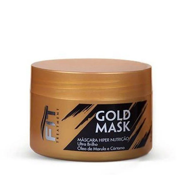 Best hair care for healthy kinky hair-Safflower Marula Coconut Nutrition Shine Gold Treat Mask 250g - Fit Cosmetics