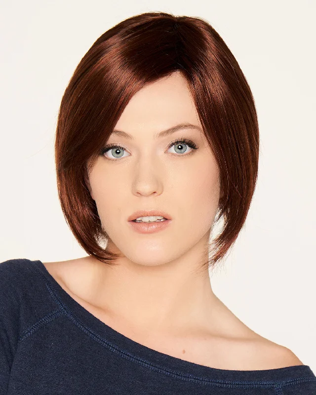 Synthetic wigs with crisp bangs-San Diego | Monofilament Synthetic Wig by Dream USA