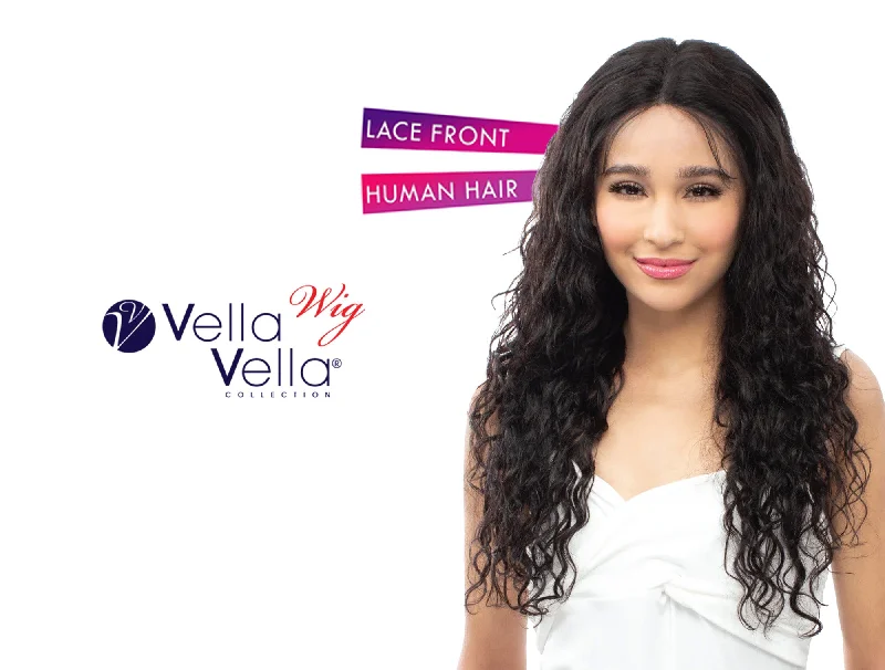 real person hair ring timeless craft-SENSUAL VELLA VELLA 360 UHD 100% NATURAL HUMAN HAIR LACE WIG - ITALIAN WAVE 26"