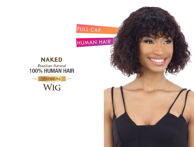 real person hair ring bespoke craft-SHAKE N GO NAKED BRAZILIAN NATURAL 100% HUMAN HAIR WIG WHITNEY